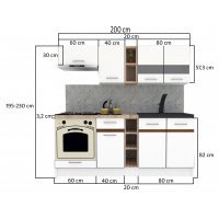 Bucatarie MARINA NEW 200 Stejar Sonoma